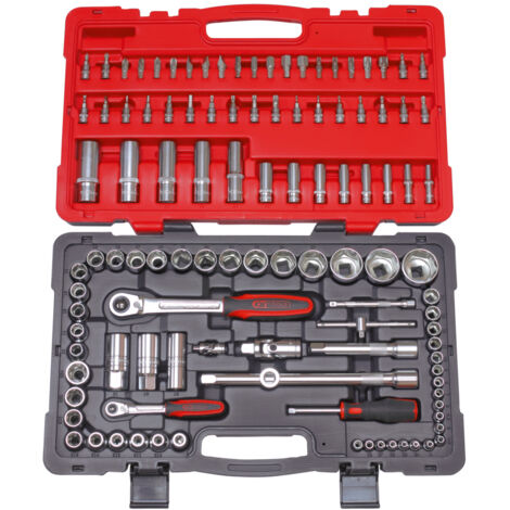 KS Tools - Coffret de douilles et accessoires ULTIMATE 1/4'' - 1/2'', 111 pièces - 922.0711 (1/4)