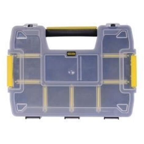 Stanley – Coffret de rangement empilable pour outils – 1 compartiment – Dimensions 39 x 29 x 14 cm – Pour espaces confinés et chantiers humides