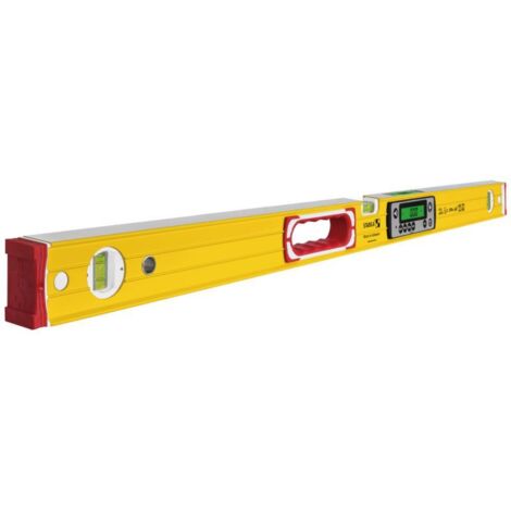 Stabila – Niveau à bulle numérique 100cm – Précision ± 0,5 mm/m – Affichage numérique éclairé – Sacoche de protection incluse – 19827 - TECH 196 DL