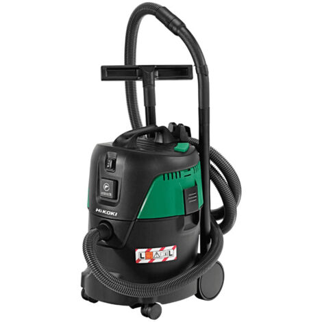 Hikoki – Aspirateur de chantier 1000W 25L Classe L – Aspiration eau et poussière – Moteur puissant 3,6 m³/min – Pour chantiers humides - RP250YDLWAZ