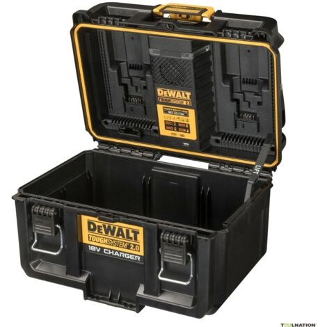 Dewalt – Chargeur 18V pour électroportatif – Charge simultanée de 2 batteries 6.0-12.0Ah – Protection IP55 – Indicateur LED – DWST83471QW (1/10)
