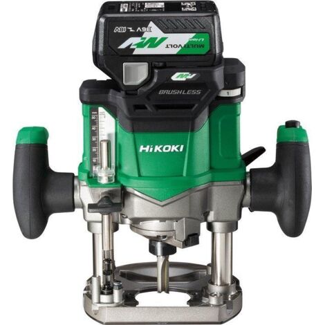 Défonceuse pince 12mm 2x36V 2,5Ah MV Brushless Hikoki M3612DAWPZ Vit variables, en coffret Hitcase Prof fraisage 50 mm (1/3)