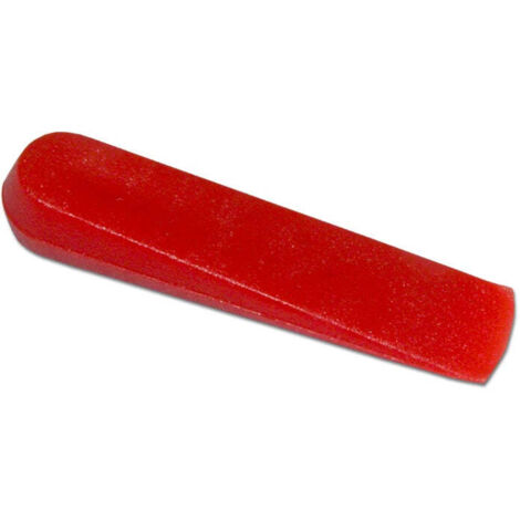 Rubi – Cales de carrelage 5 mm – 500 unités – Alignement précis pour carreaux céramiques – Plastique haute qualité rouge vif