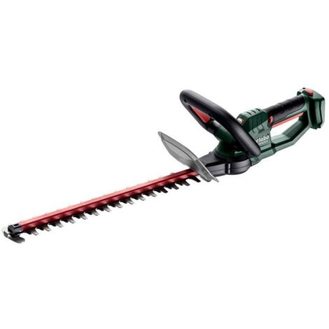 Metabo – Taille-haie sans fil 18V – Longueur de lame 45 cm – Épaisseur de coupe max. 19 mm – Poids léger 2,0 kg – Vitesse de coupe 2600 tr/min (1/10)