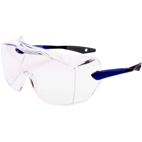 Surlunettes de protection OX3000 - Incolore - Anti-Rayures - Anti-Buée - Anti-Statique - Anti-Projections Chimiques Incolore