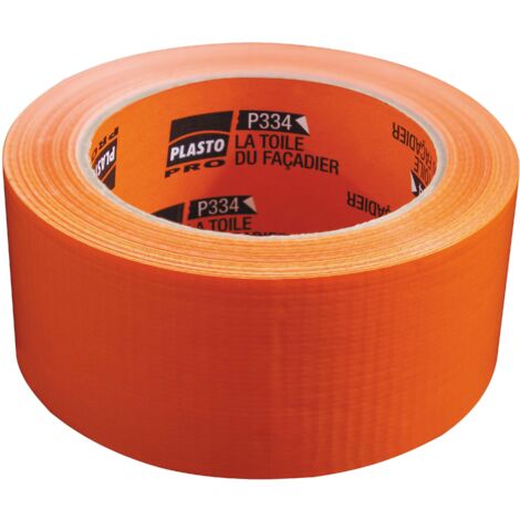 Toile Façadiers Bague Orange - P334 Orange 25m x 48mm (1/3)