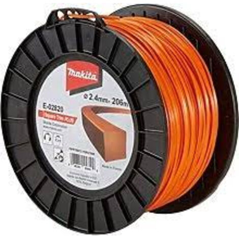 Makita fil de coupe carré 2,4 mm x 206 m - E-02820