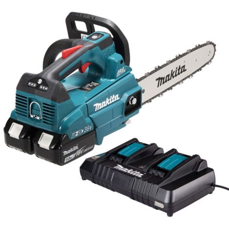 Tronçonneuse MAKITA DUC306T001 LXT 30cm 2x18V avec 2 batteries BL1850 et chargeur (1/5)