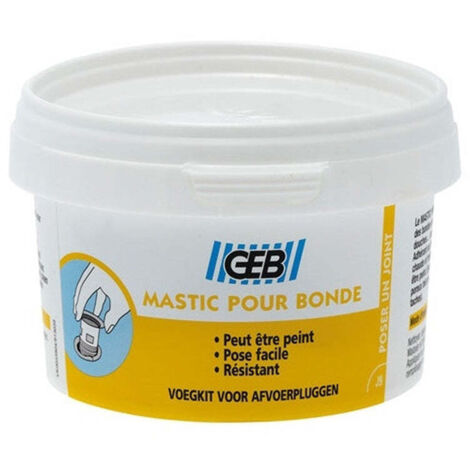Mastic sanitaire d'étanchéité GEB pour les bondes et emboitements des tuyaux 200g