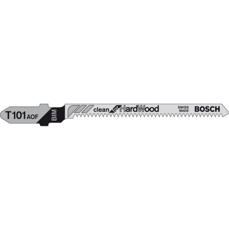 Lame de scie sauteuse PRO Hardwood clean curve T101AOF Bosch 83 mm 3 pièces - 2608636225