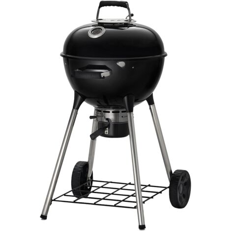 Napoleon – Barbecue à charbon rond 47 cm – Grilles en acier inoxydable – Thermomètre Accu-Probe – Bac à cendres amovible – Pour 4 à 8 personnes