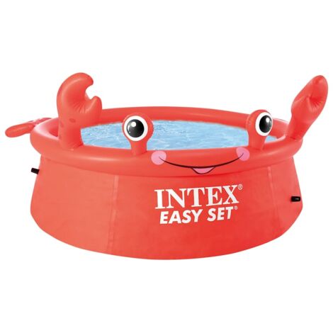 Intex – Piscine enfant gonflable crabe 183x51 cm – Liner triple épaisseur – Installation rapide en 10 min – Capacité 0,89 m³