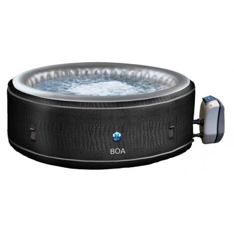 Netspa – Spa gonflable rond 5-6 places – Panneau de contrôle digital – Massage bulles – Dimensions 195 x 70 cm – Capacité 800 L (1/10)