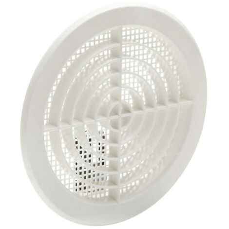 Grille Avec Toile Moustiquaire Couleur Blanche D-12.5-14cm Abs (1/3)
