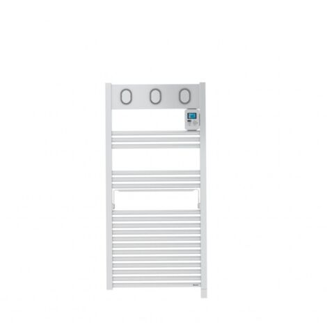 Sauter – Sèche-serviettes électrique 500 W – Inertie fluide – Thermostat électronique – Affichage digital – Dimensions 50 x 109 x 11,5 cm