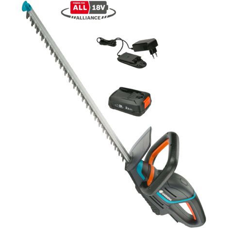 GARDENA Taille-haies ComfortCut 60/18V POWER FOR ALL. Prêt à l'emploi avec outil, batterie et chargeur inclus. (14731-20) (1/5)