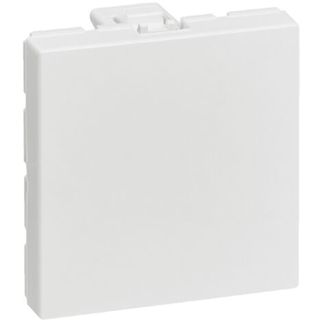 Legrand – Obturateur Mosaic 2 modules – Finition blanche – Mécanisme 45 x 45 – Compatible avec plaques de finition Mosaic – Installation rapide (1/10)