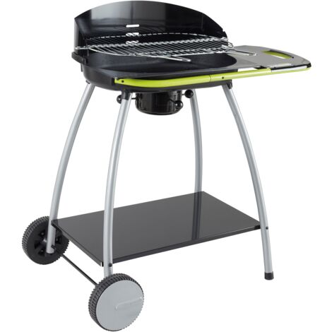 Barbecue Charbon Cook'in Garden ISY Fonte 2 avec Chariot et Tablette Latérale - Grille 52 x 36 cm (1/4)