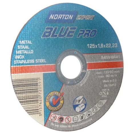 Disque en métal pour métal, NORTON, diam. 125 mm
