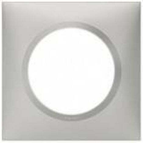 Legrand – Plaque de finition 1 poste Dooxie – Aluminium robuste – Installation rapide – Design moderne et minimaliste – Compatible avec tous les appareillages