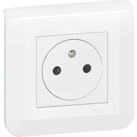 Legrand – Prise de courant complète 2P+T 16A – Installation facile avec supports et plaques – Pour bâtiments tertiaires et résidentiels (1/5)