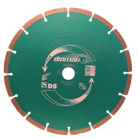 Makita – Disque diamant 125 mm pour meuleuse – Alésage 22,23 mm – Coupe béton, pierre et carrelage – Technologie 3DDG pour performance améliorée - D-61139 (1/10)