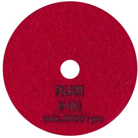 Disque diamant polissage et poncage a sec ø100 mm gr. 400 - RUBI - 62973