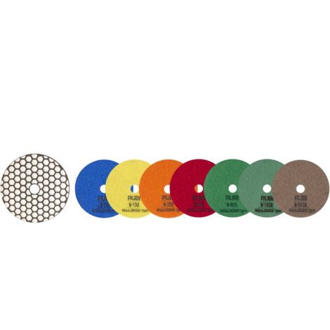 Disque diamant polissage et poncage RUBI a sec gr. 3000 ⌀100 mm 62976 (1/2)
