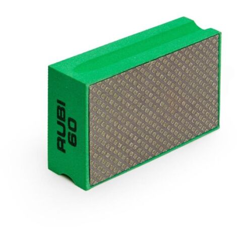 Rubi – Éponge diamantée à poncer carrelage – Dégrossissage et polissage – Pour céramique et pierre naturelle – Corps en caoutchouc EVA