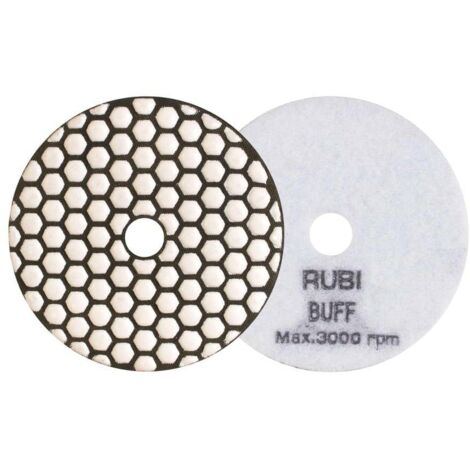 Rubi – Disque diamant pour meuleuse 100 mm – Polissage à sec béton et pierres naturelles – Finition brillante – 62977
