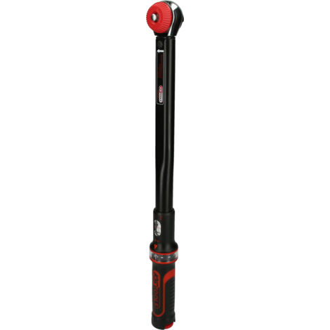 Ks Tools – Clé dynamométrique 1/2'' ERGOTORQUE® – Plage 20-100Nm – Précision ±3% – 30 dents – Acier laqué bleu – Longueur 412mm