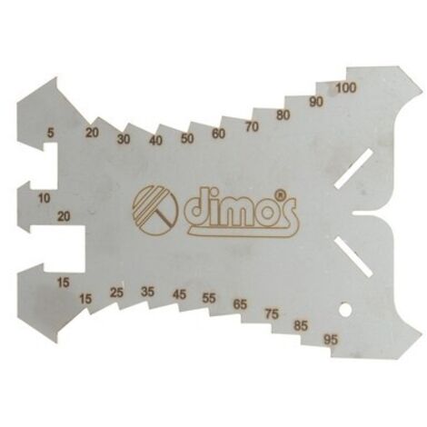 Dimos – Tracette à zinc inox pour marquage précis – Acier zingué – Longueur 140 mm – Largeur 90 mm – SKU 155581