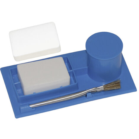Dimos – Kit de soudage MIG MAG pour espaces confinés – Accessoires : 2 pains de sel ammoniaque, 1 godet à acide, 1 pinceau crin de cheval – 114860