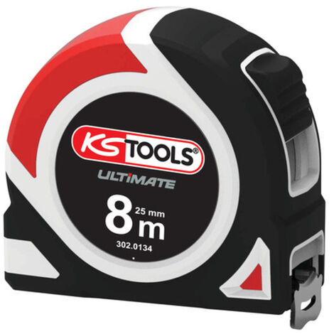 KS Tools - Mètre à ruban Bi-matière ULTIMATE, 8x25 mm - 302.0134
