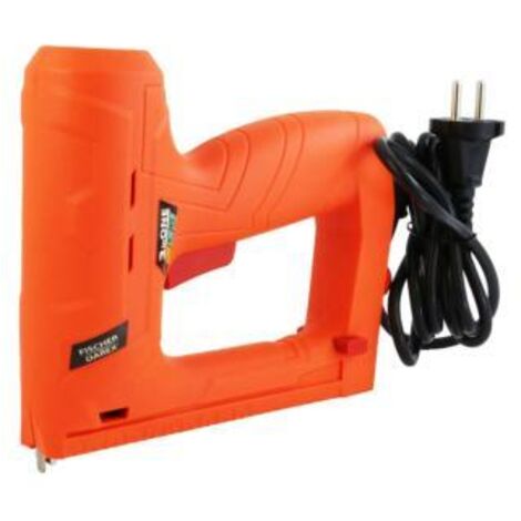 Fischer Darex – Agrafeuse électroportative 220V 800W – Cadence 20 coups/minute – Longueur agrafes 8 à 14 mm – Pour pose d’isolation et moquettes