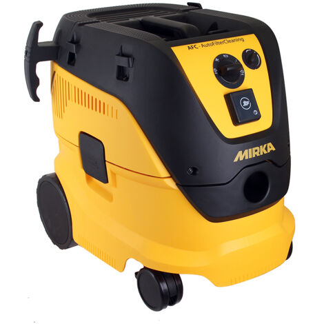 Mirka – Aspirateur extracteur de poussière professionnel 1200W – Dépression 250 mbar – Débit d'air 4500 l/min – Capacité 30 l – 8999200111