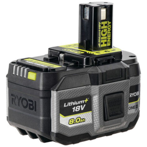 Ryobi – Batterie Lithium-Ion 18V 8Ah HIGH ENERGY – Technologie IntelliCell pour performances optimales – Indicateur de charge LED intégré (1/8)