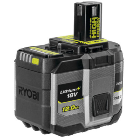 Ryobi – Batterie 18V 12Ah Lithium-Ion – Autonomie 3x supérieure – Technologie IntelliCell™ – Indicateur LED 4 niveaux (1/6)