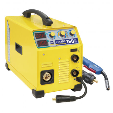 GYS – Poste à souder MMA 160A – Soudage MIG/MAG et MMA – Tension 230V – Électrode Ø1,6 à 3,2mm – Ultra-léger 10,1kg – Interface digitale intuitive