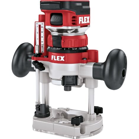 Flex – Affleureuse défonceuse 18V – Moteur Brushless – Vitesse 15 000 à 30 000 tr/min – Pince 8 mm – Course 50 mm – Pour bois dur et teck (1/8)
