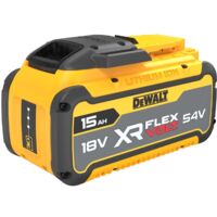 Dewalt – Batterie 54V 15,0Ah DCB549XJ – Technologie XR FLEXVOLT – Compatible avec outils 18V et 54V – Haute performance pour chantiers exigeants