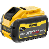 Dewalt – Batterie FLEXVOLT 18/54V 9,0 Ah – Compatible XR 18V et 54V – Témoin de charge LED – Performances durables pour chantiers