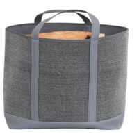Sac à bûches et à granulés Belharra gris - Le Marquier