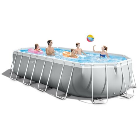 Piscine tubulaire INTEX Prism Frame - Ovale - 610x305x122cm