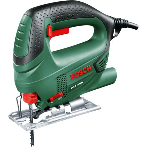 Scie sauteuse Bosch PST 650 (500 watts, diamètre de coupe bois : 65 mm, aluminium : 10 mm, acier : 4 mm)