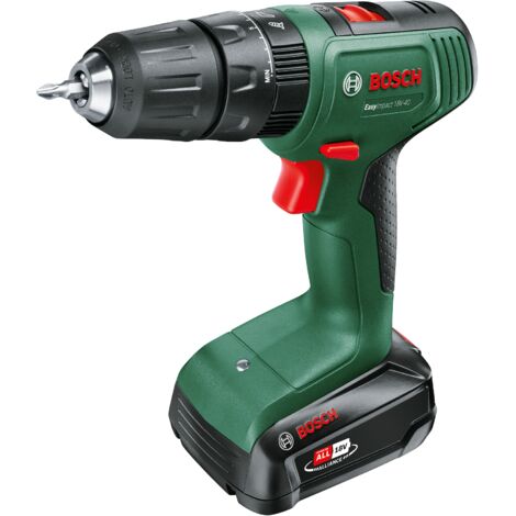 Perceuse à percussion sans fil Bosch EasyImpact 18V-40 (1 batterie, système 18 volts, diamètre de vis dans le bois 30 mm) (1/5)