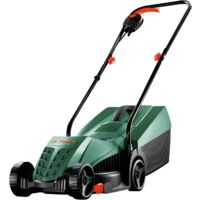 Tondeuse à gazon Bosch EasyRotak 32 (1200 watts, bac de ramassage d'herbe : 31 litres, largeur de coupe : 32 cm, hauteur de coupe : 25-65 mm)