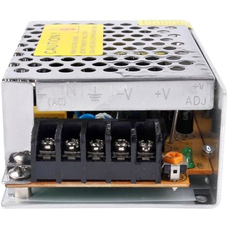 ALIMENTATORE TRASFORMATORE STABILIZZATO SWITCH TRIMMER 220V-12V 2 A AMPERE