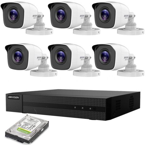KIT VIDEOSORVEGLIANZA 6 TELECAMERE HIKVISION 5 MPX HD 2TB