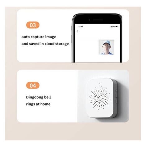 Videocitofono WiFi TMEZON 2K - Campanello Senza Fili, Rilevamento Umano, Batteria 4500mAh - Foto 6